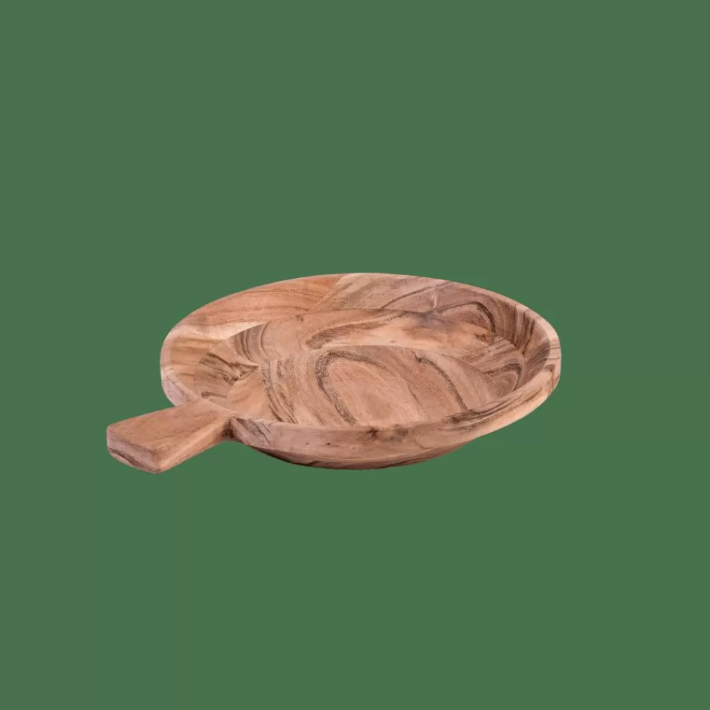 Cheap ACACIA CHIC Plato Hondo Con Asa Natural Platos
