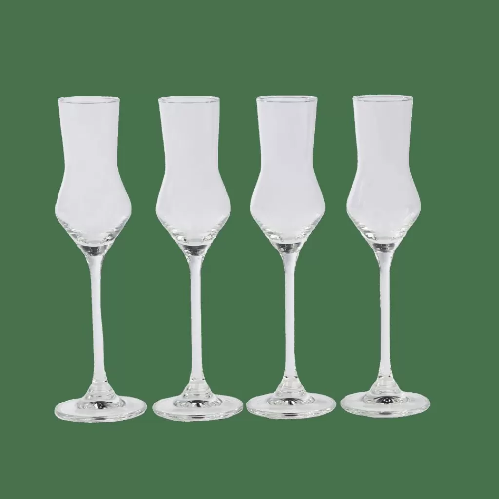 New AFTER DINNER Copas De Grappa Juego De 4 Transparente Copas De Cóctel