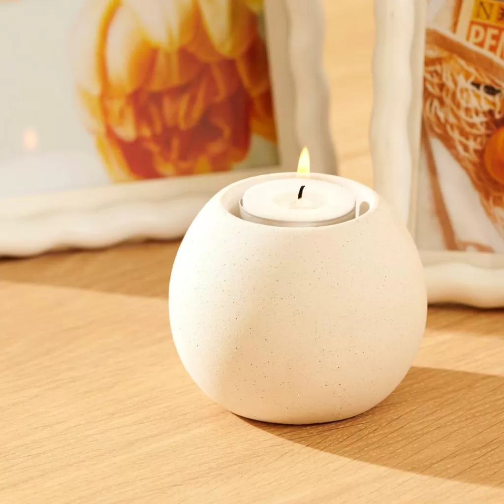 Fashion ALBA Soporte Para Vela Pequeña Blanco Soprortes Para Velitas