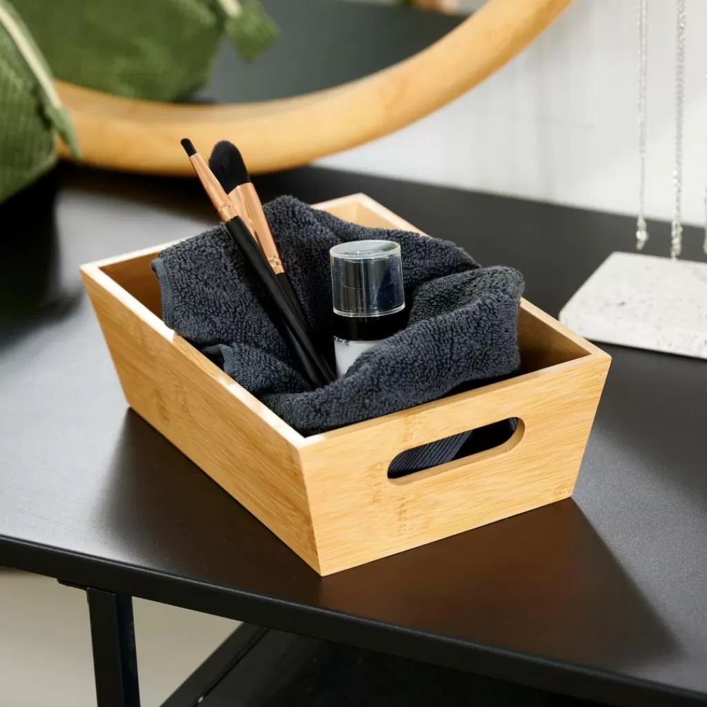 New BAMBOO Organizador Natural Cestas De Cajonera
