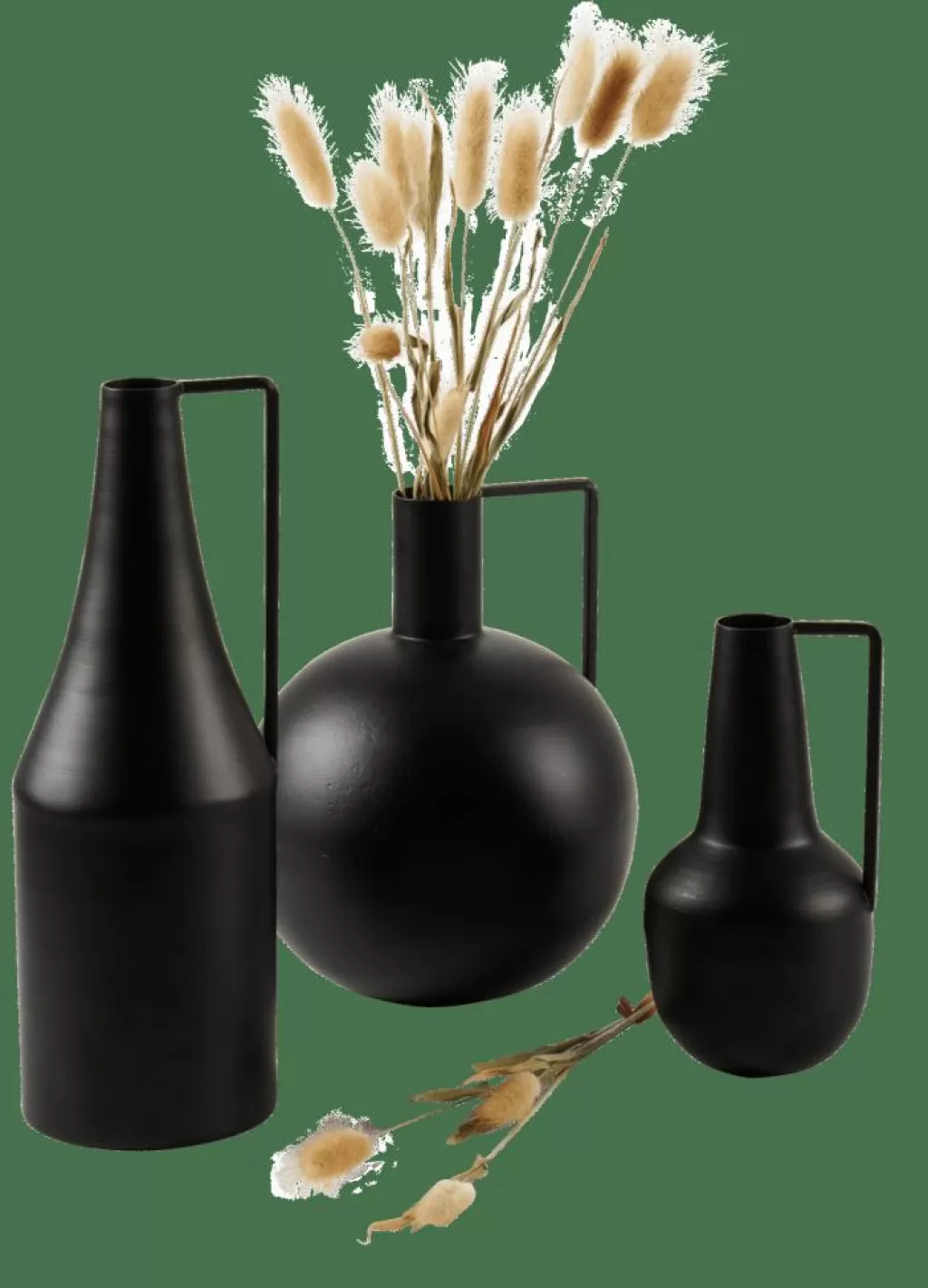 Store BASTA Florero Esférico Negro Floreros | Halloween
