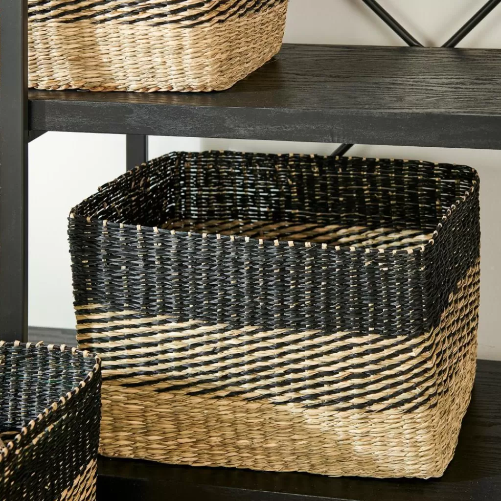 Hot BOBO Cesta Negro, Natural Cestas De Cajonera
