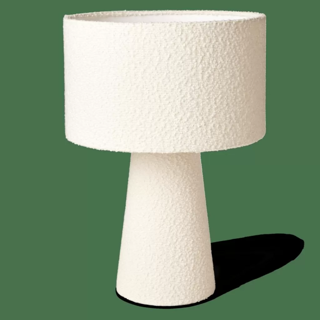 New BOUCLE LUME Lámpara De Mesa Blanco Lamparas De Mesa