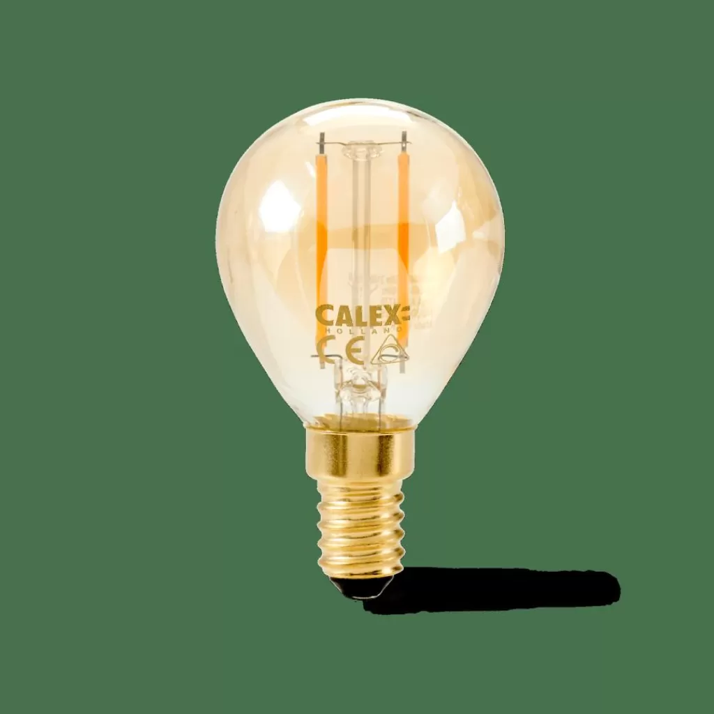 Shop CALEX Bombilla De Filamento E14 Dorado Lámparas Led