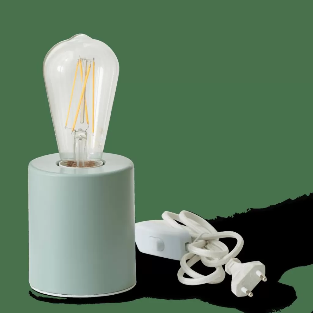 Online COLLEGE Lámpara De Mesa E27 Azul Lamparas De Mesa