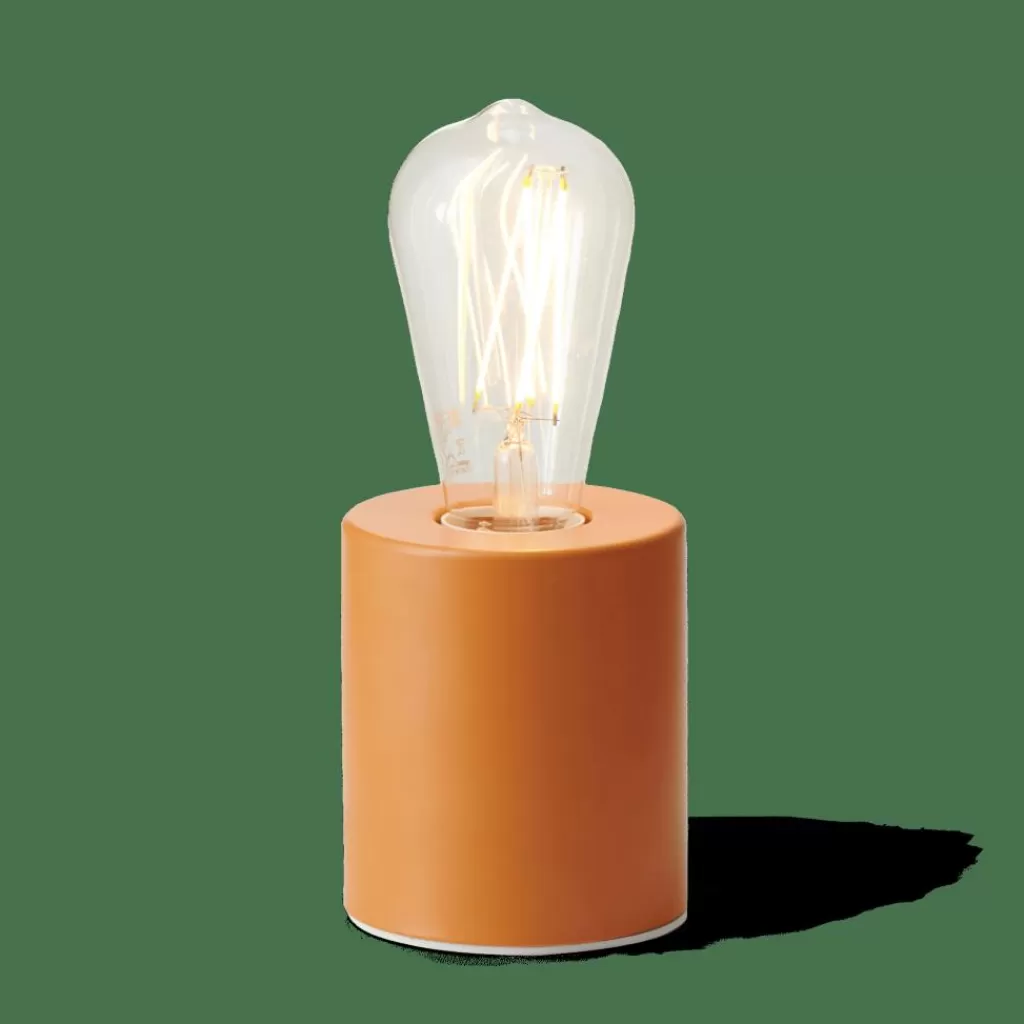 Outlet COLLEGE Lámpara De Mesa E27 Terracota Lamparas De Mesa