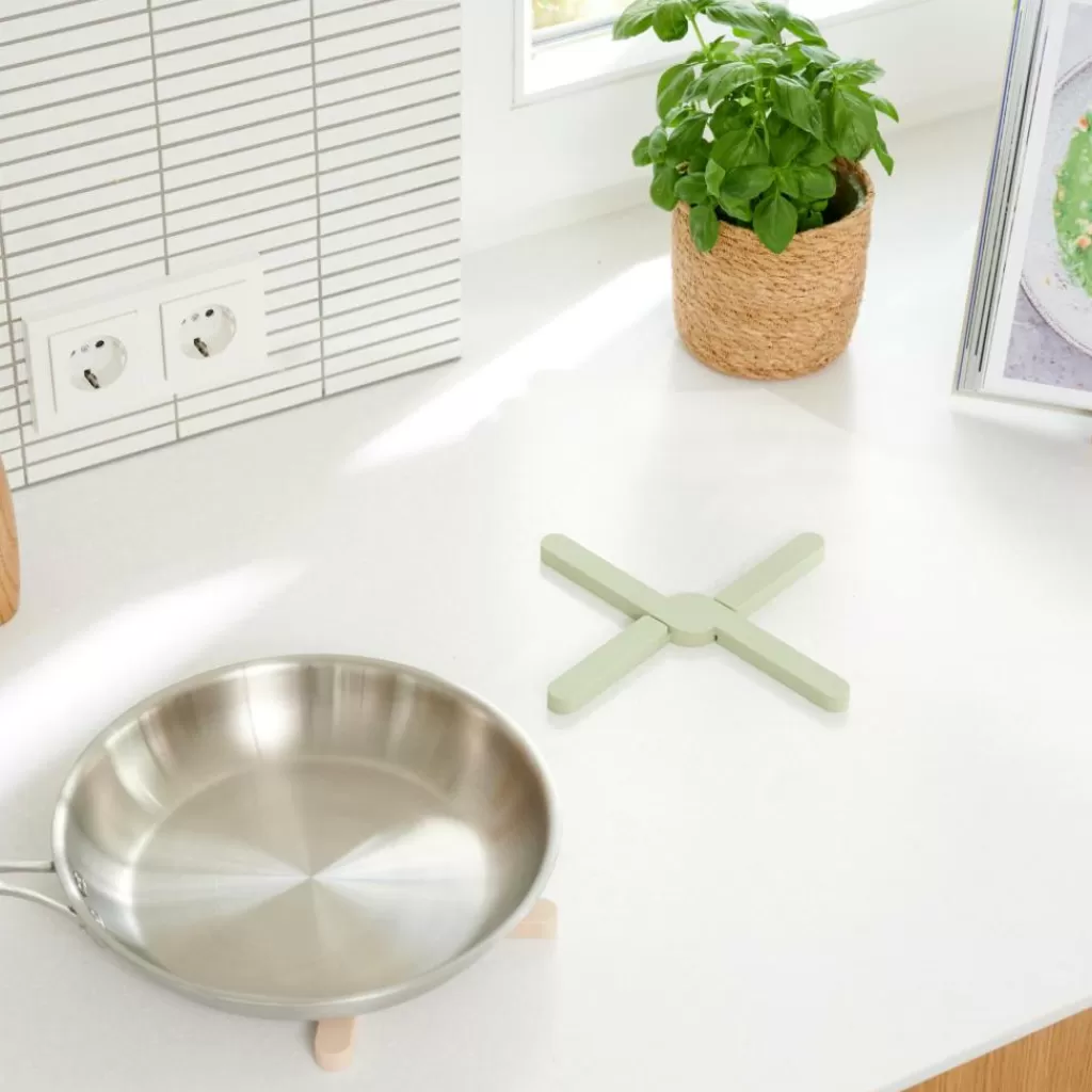 Sale CUISINO Salvamanteles Plegable Menta Instrumentos De Cocina