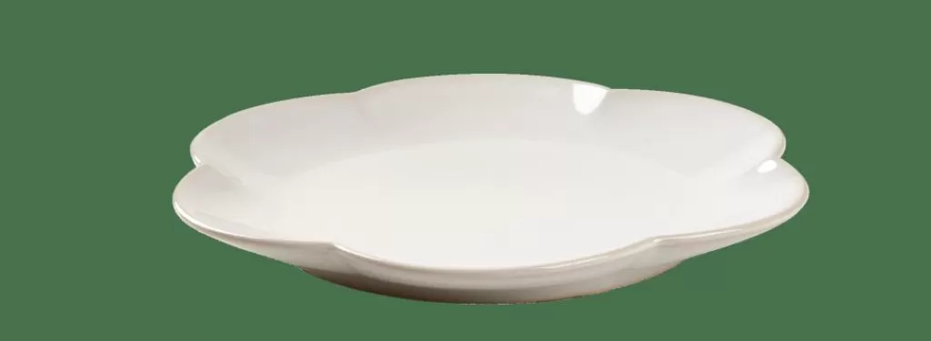 Best Sale DAHLIA FLOWER Plato Blanco Platos