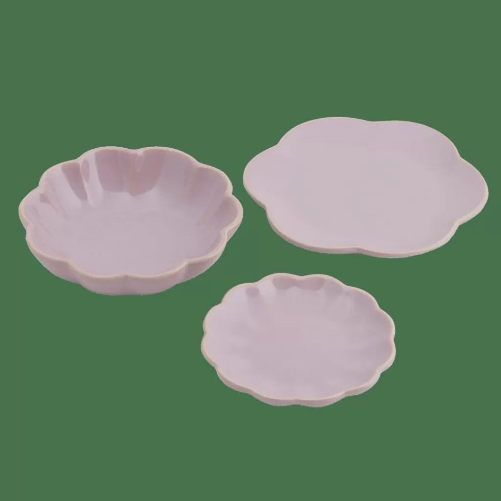 Sale DAHLIA FLOWER Plato Morado Claro Platos
