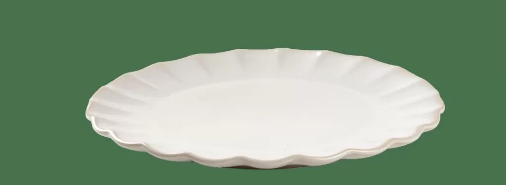Clearance DAHLIA Plato Blanco Platos