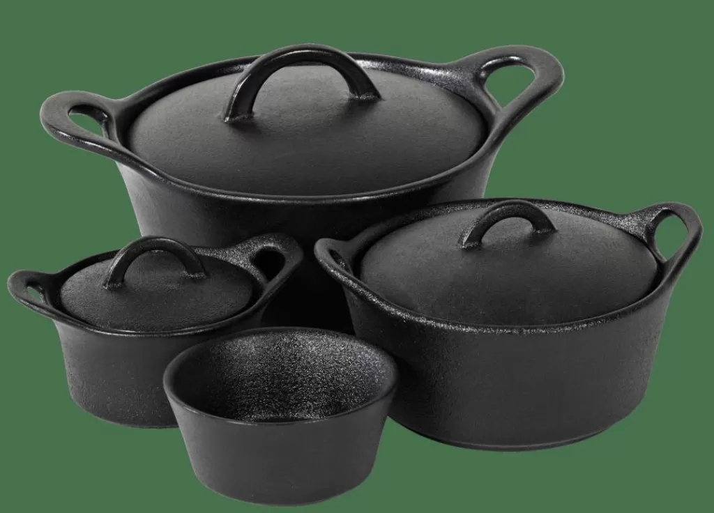 Online FERO Cazuela Para Horno Con Tapa 40 CL Negro Fuentes De Horno
