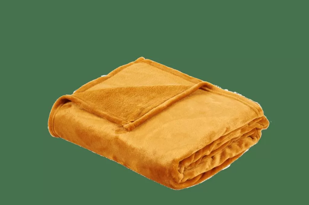 Fashion FLANELLA Manta Amarillo Oscuro Mantas