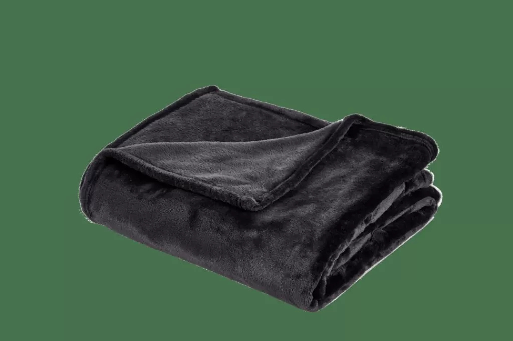 Best FLANELLA Manta Gris Oscuro Mantas