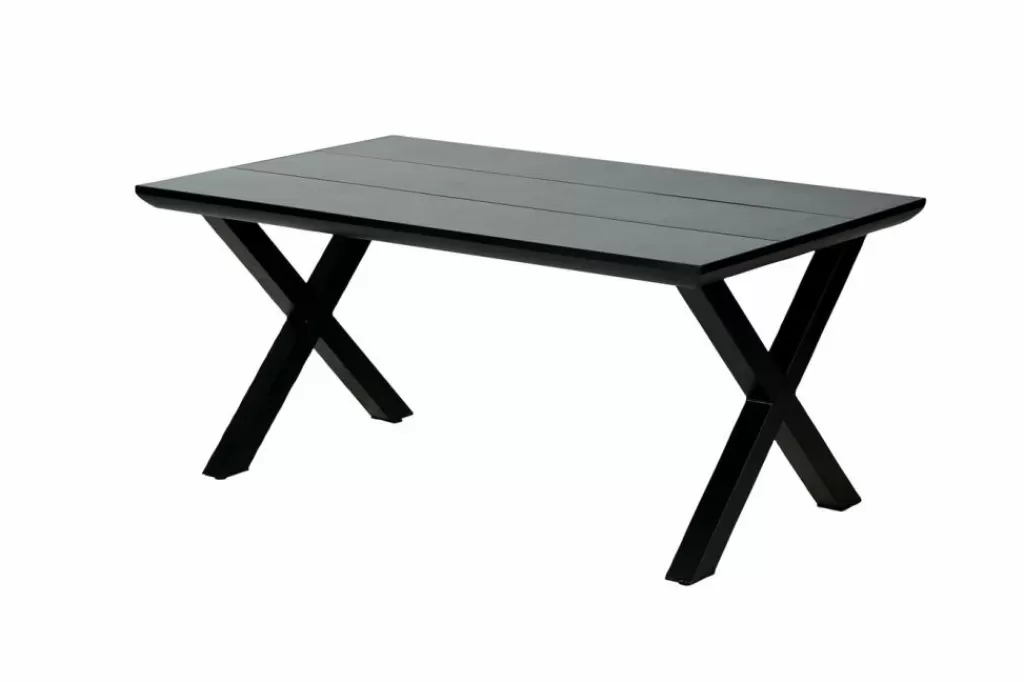 Hot FORMAX Mesa De Jardín Con Patas En X Negro Mesas De Jardín