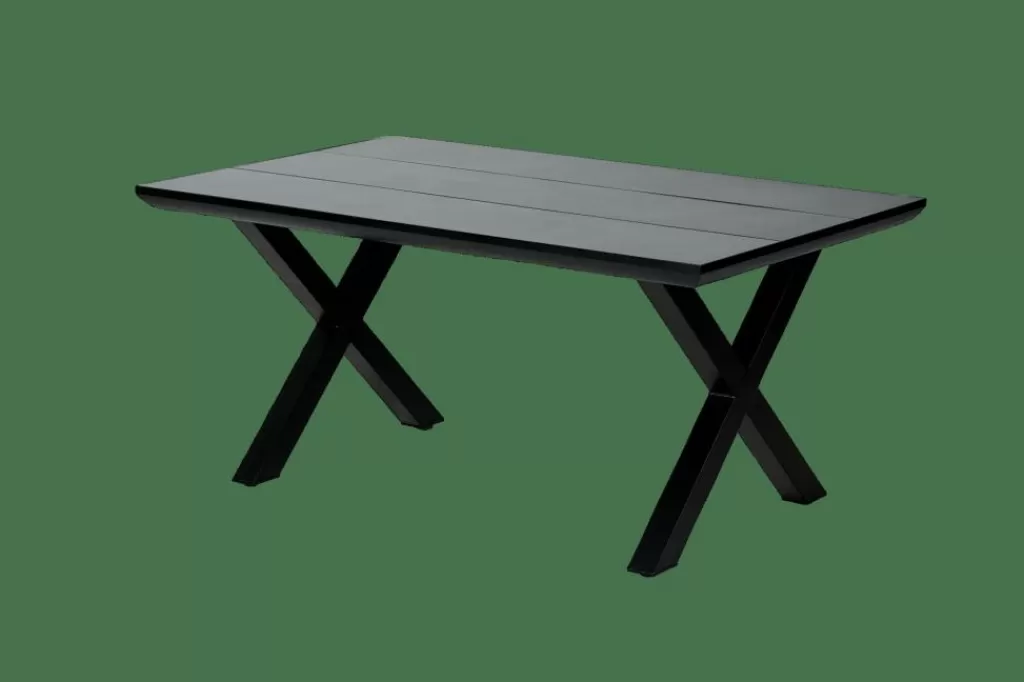 Hot FORMAX Mesa De Jardín Con Patas En X Negro Mesas De Jardín