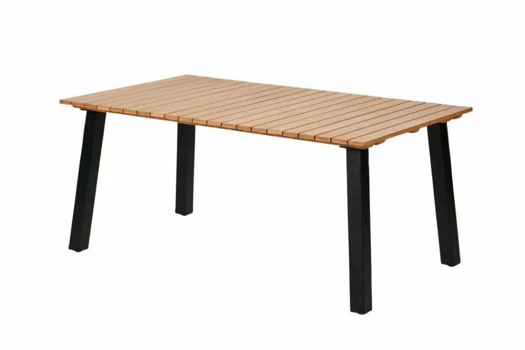 Cheap FORMAX Mesa De Jardín Con Patas Natural/negro Mesas De Jardín