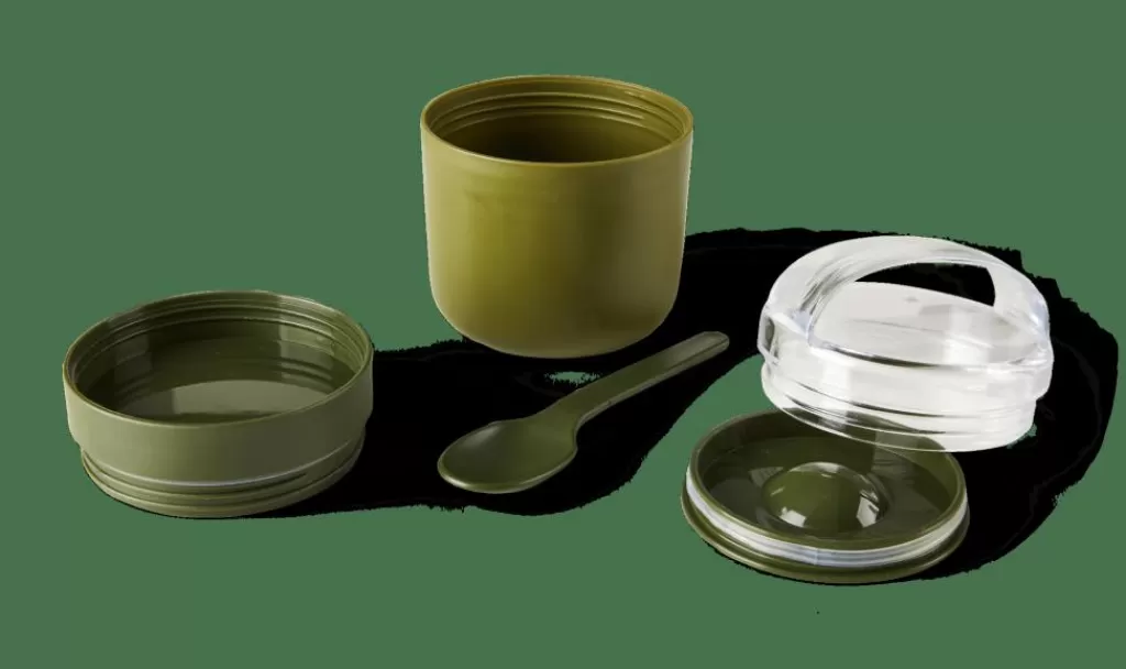 Hot FRESHMOOD Tarro De Desayuno 32cl Verde Fiambreras