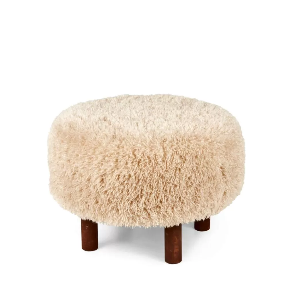 Best Sale FUZZ Taburete Beis Taburetes