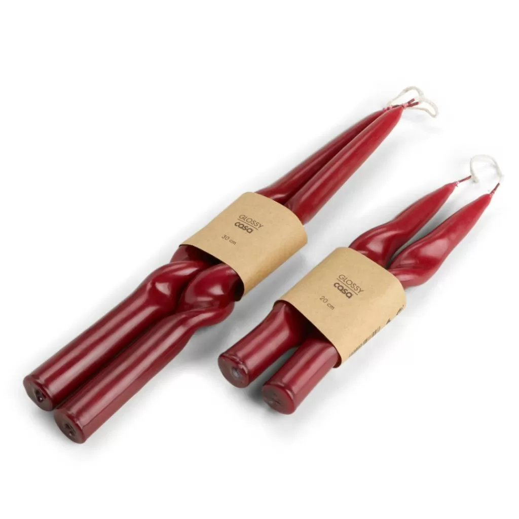 Fashion GLOSSY Vela J/2 Rojo Oscuro Velas