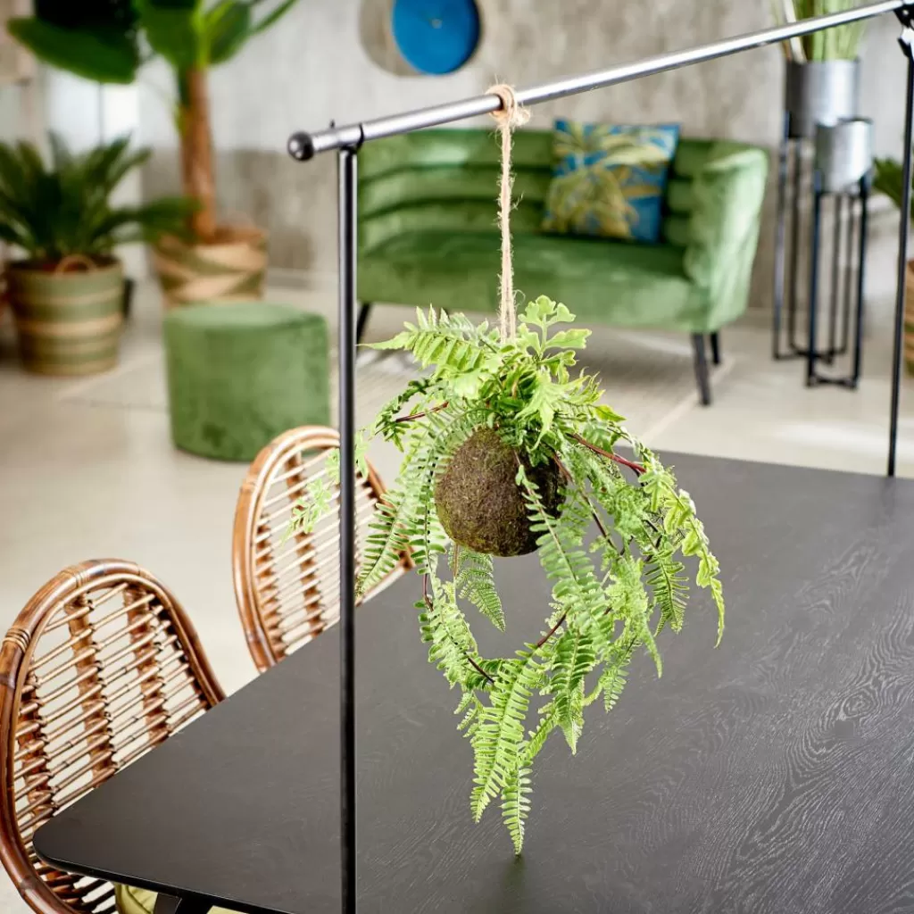 Clearance GREENERY Macetero Colgante Con Helecho Verde Plantas Artificiales