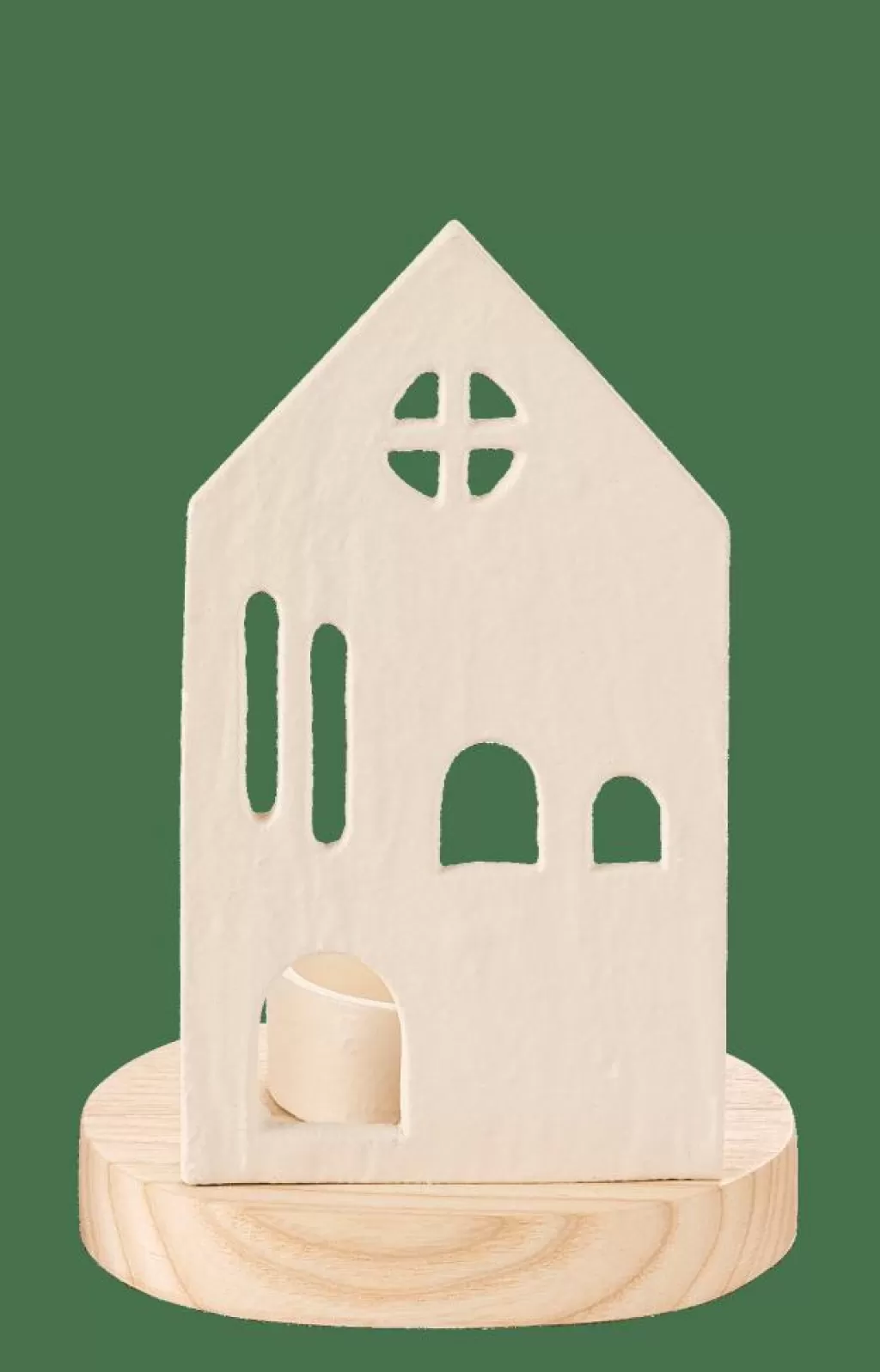Discount HOME Soporte Para Vela Pequeña Blanco, Natural Soprortes Para Velitas