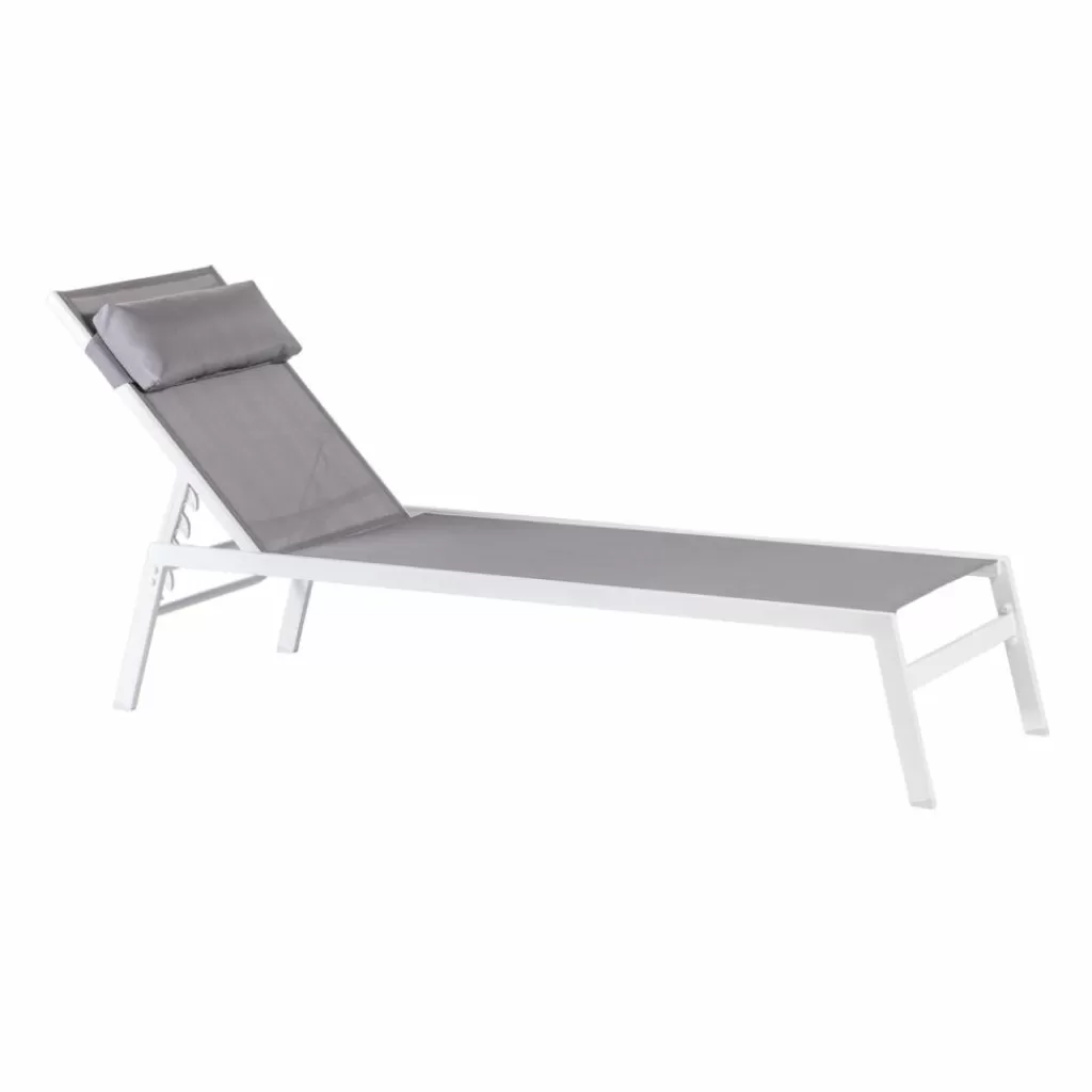 Online HUGO Tumbona Juego De 2 Blanco/gris Hamacas De Exterior