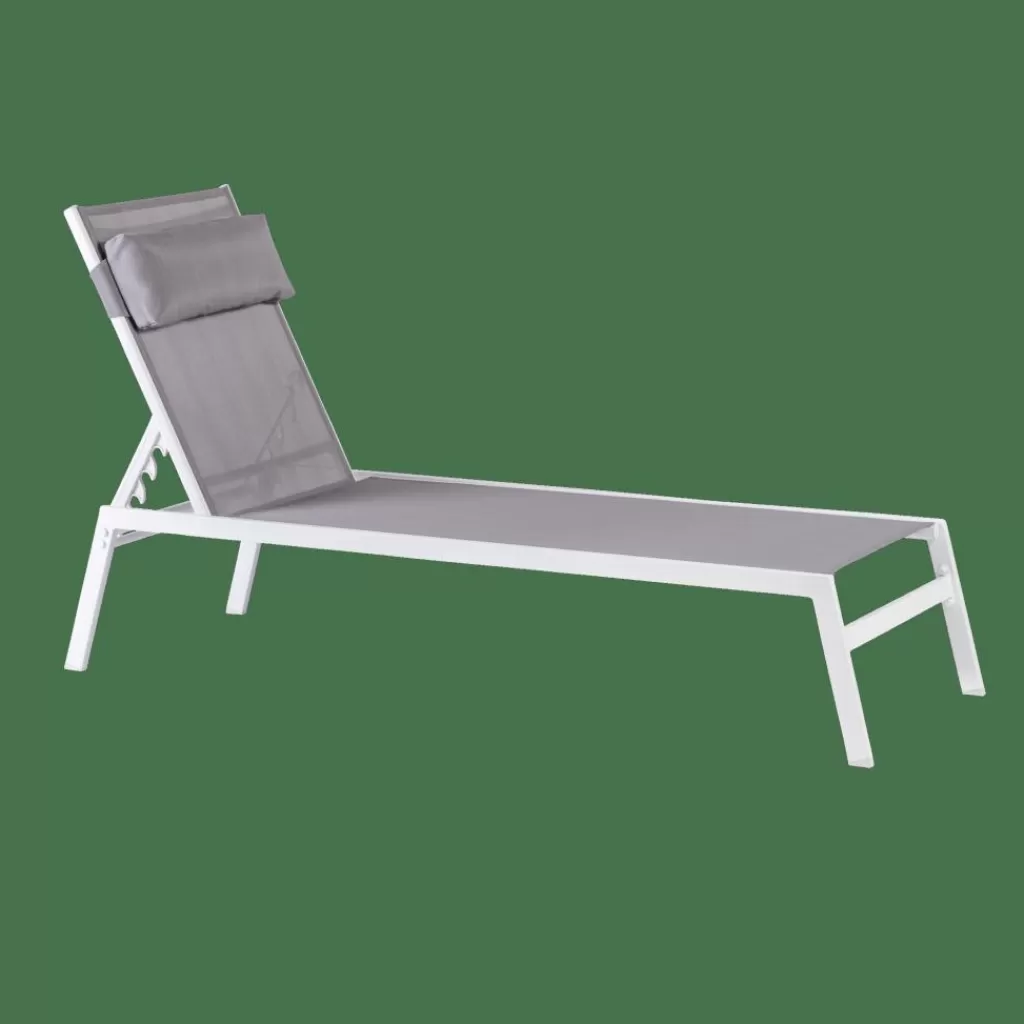 Online HUGO Tumbona Juego De 2 Blanco/gris Hamacas De Exterior