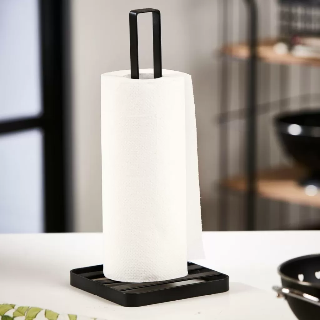 Fashion INDUSTRIA Soporte De Papel De Cocina Negro Accesorios De Cocina