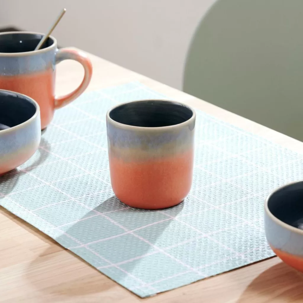 Fashion JESSIE ORANGE Taza Sin Asa Naranja Tacitas