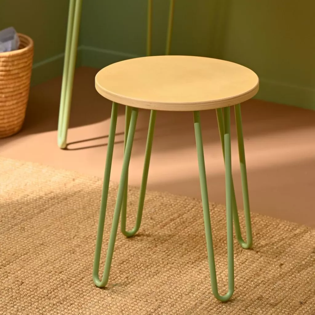Cheap JONAS Taburete Verde Claro Taburetes
