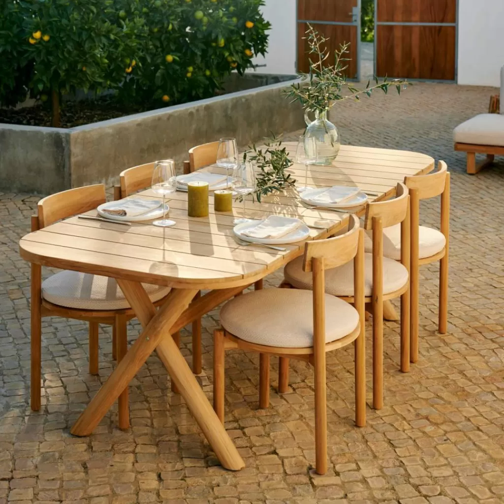 Outlet JULES Conjunto De Jardín Con Cojines Beige Conjuntos De Jardín | Mesas De Jardín