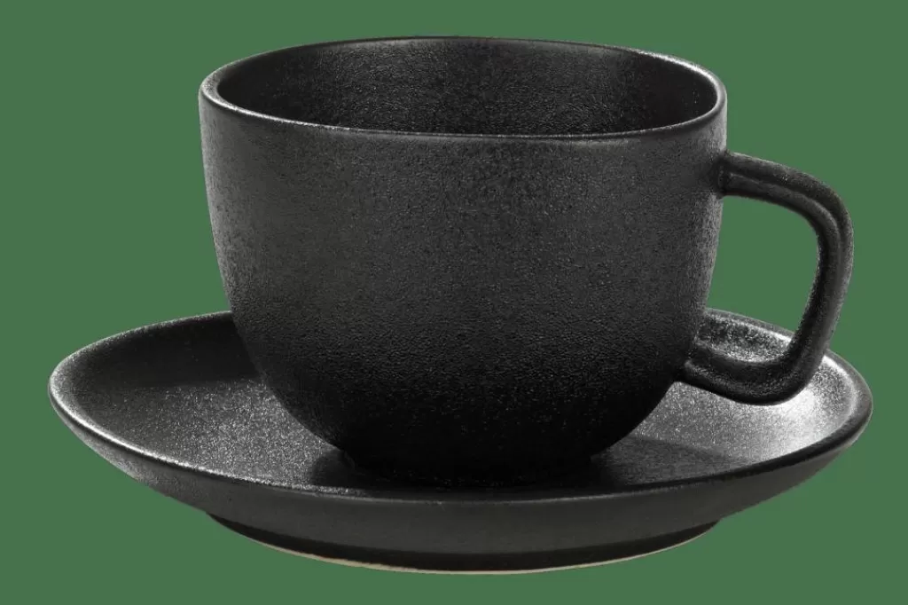 Clearance MAGMA Taza Y Plato 20 CL Negro Tazas