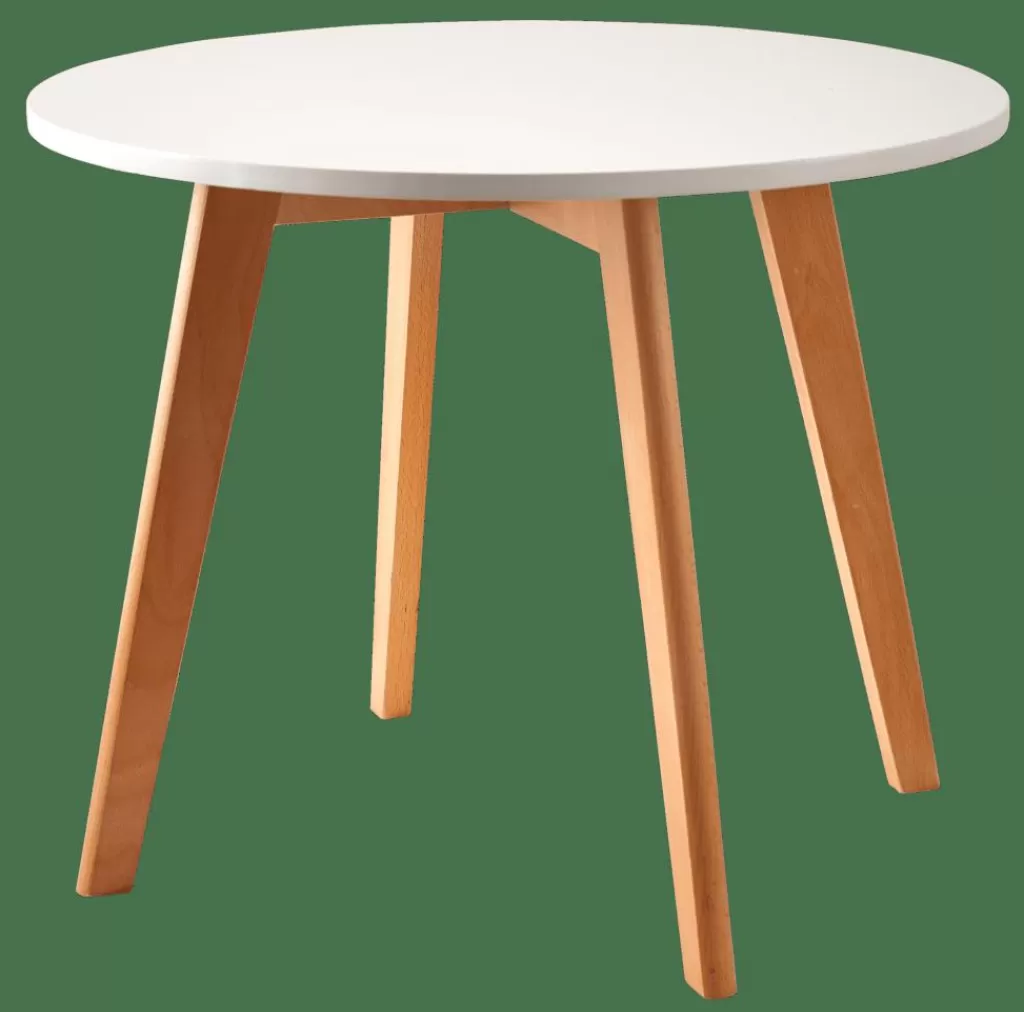 Online MATHIAS Mesa Para Niños Blanco, Natural Niños Kids | Muebles Para Niños