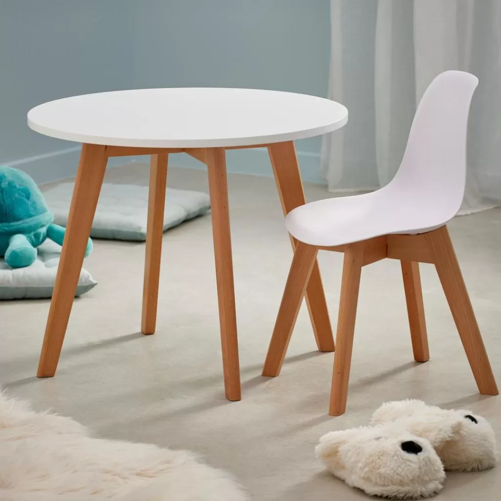 Store MATHIAS Silla Para Niños Blanco, Natural Niños Kids | Muebles Para Niños