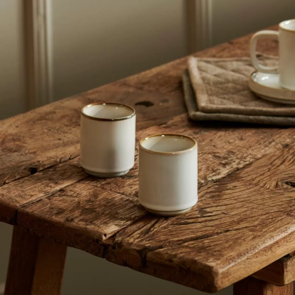 Fashion MINERAL MARBLE Taza De Espresso 10 CL Blanco Tacitas