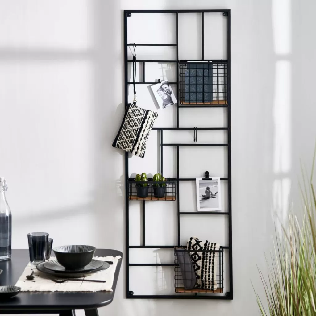 Shop MODULAR Estantería De Pared Negro Decoracion De Pared | Estanterías
