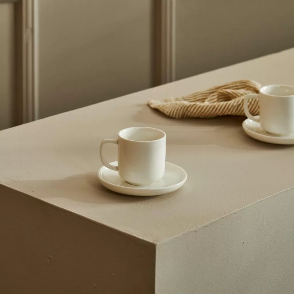 Cheap MOON Taza Y Plato 9 CL Blanco Tazas