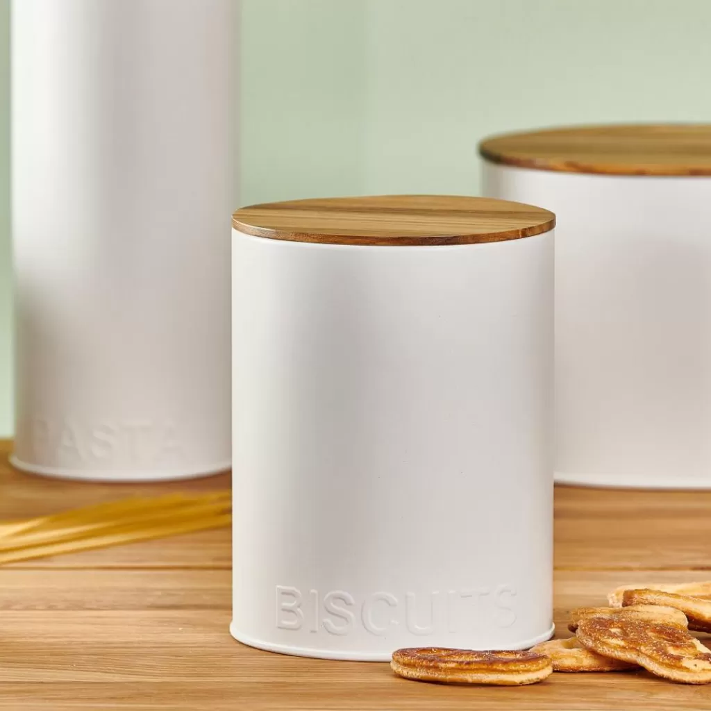 Flash Sale NAGINI Fiambrera Para Galletas Blanco, Natural Latas | Taperes