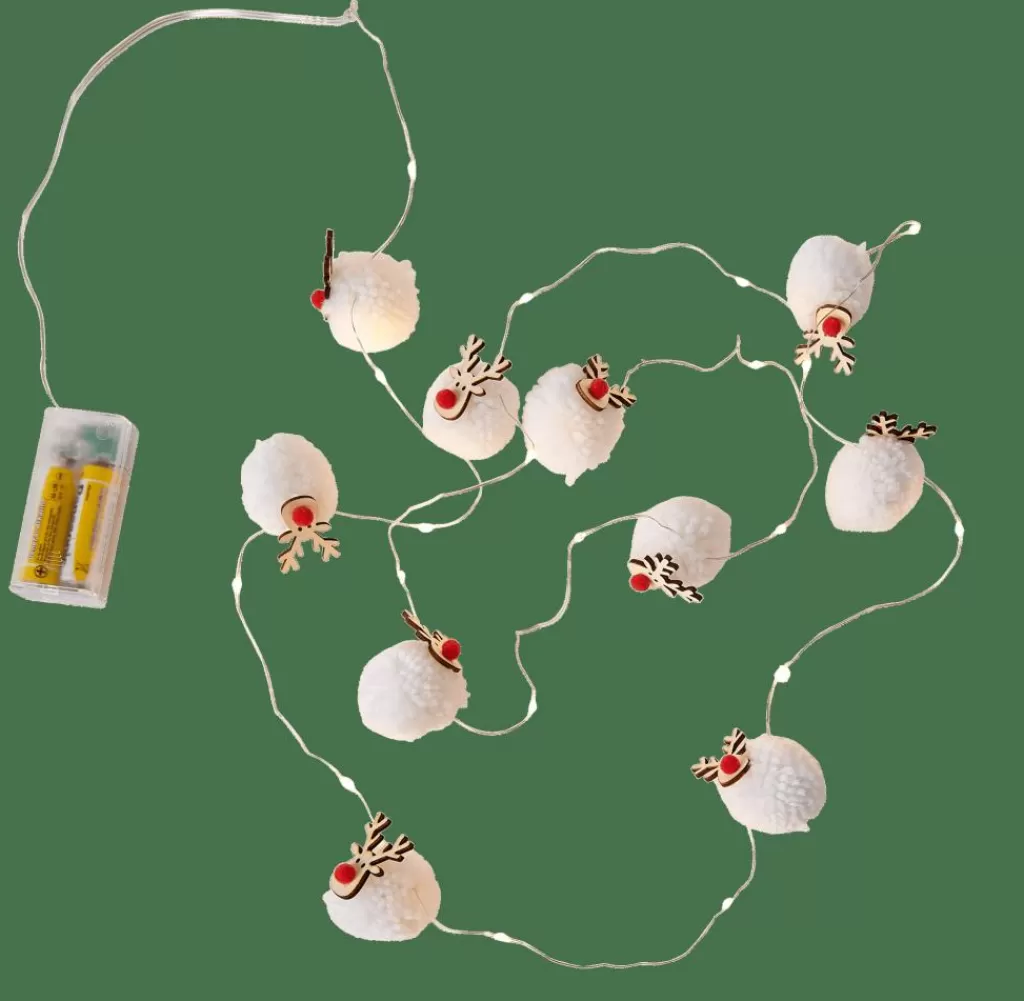 Best Sale OH DEER Guirnalda Con 20 Leds Blanco Guirnaldas De Luz