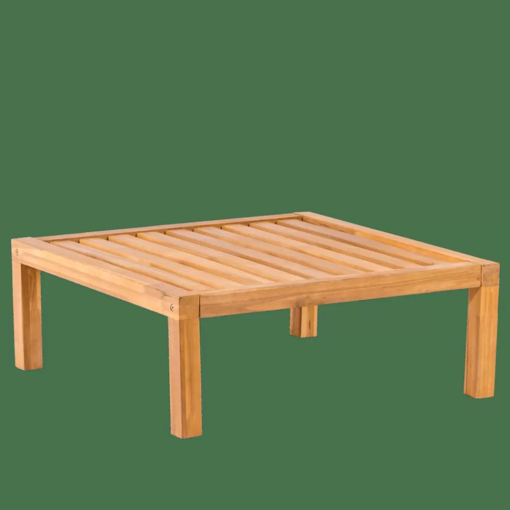 Best Sale PAULETTE Mesa/puf Lounge Natural Mesas Auxiliares De Jardín | Conjuntos Lounge