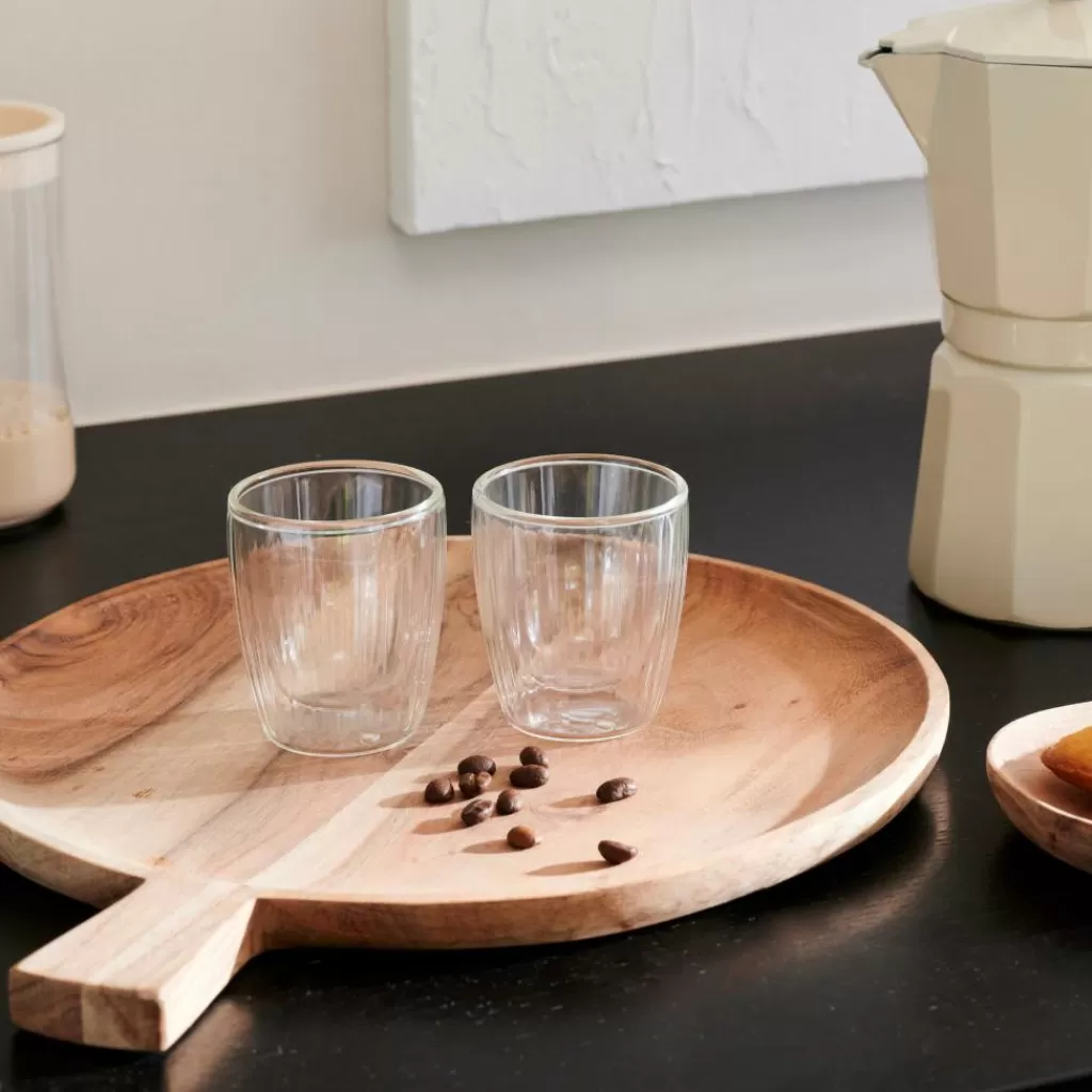 Outlet PAUSA Vaso De Doble Pared Juego De 2 12,5 CL Transparente Vasos Para Café | Vasos Para Té