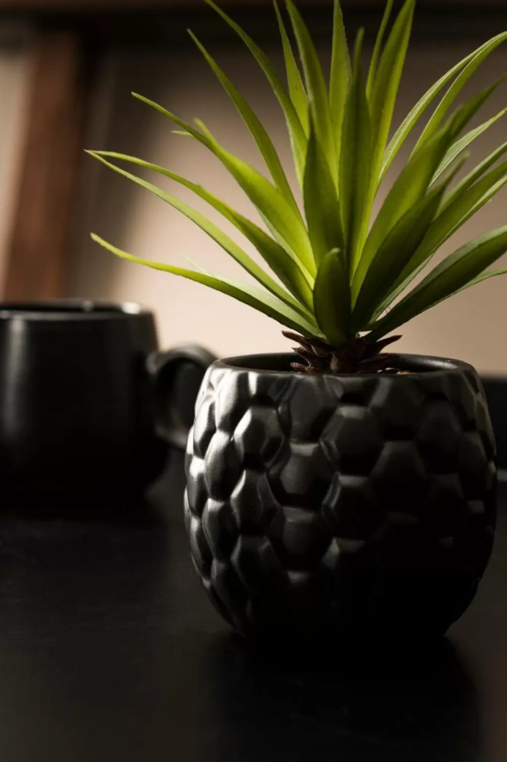 Online PINA Piña En Tarro Negro Plantas Artificiales