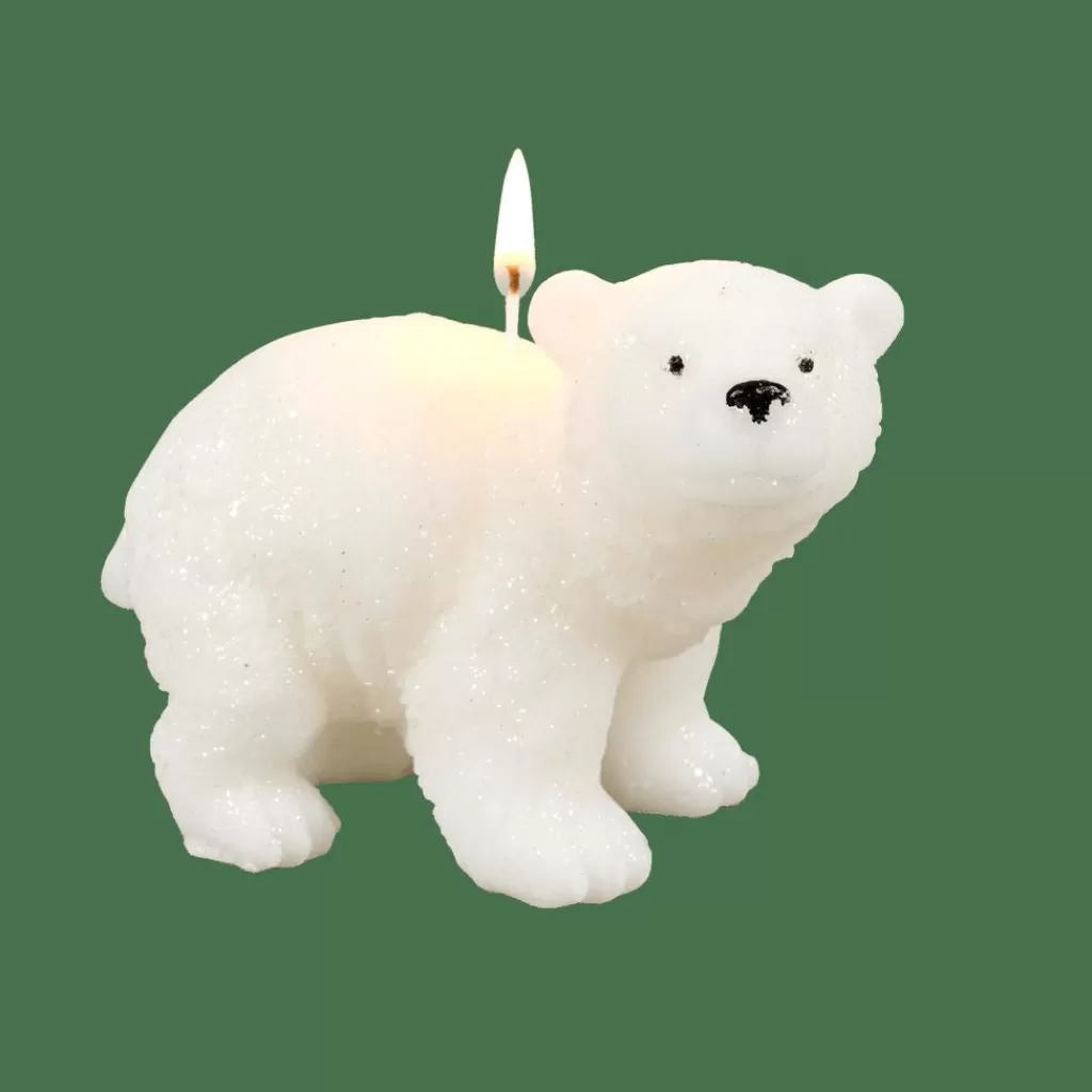 Discount POLA Vela Oso Polar Blanco Velas