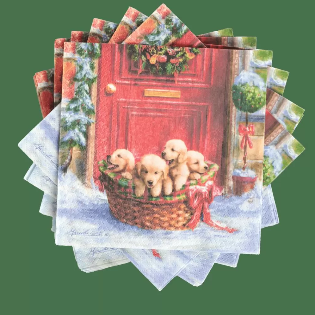 Discount PUPPIES Paquete De 20 Servilletas Multicolor Servilletas