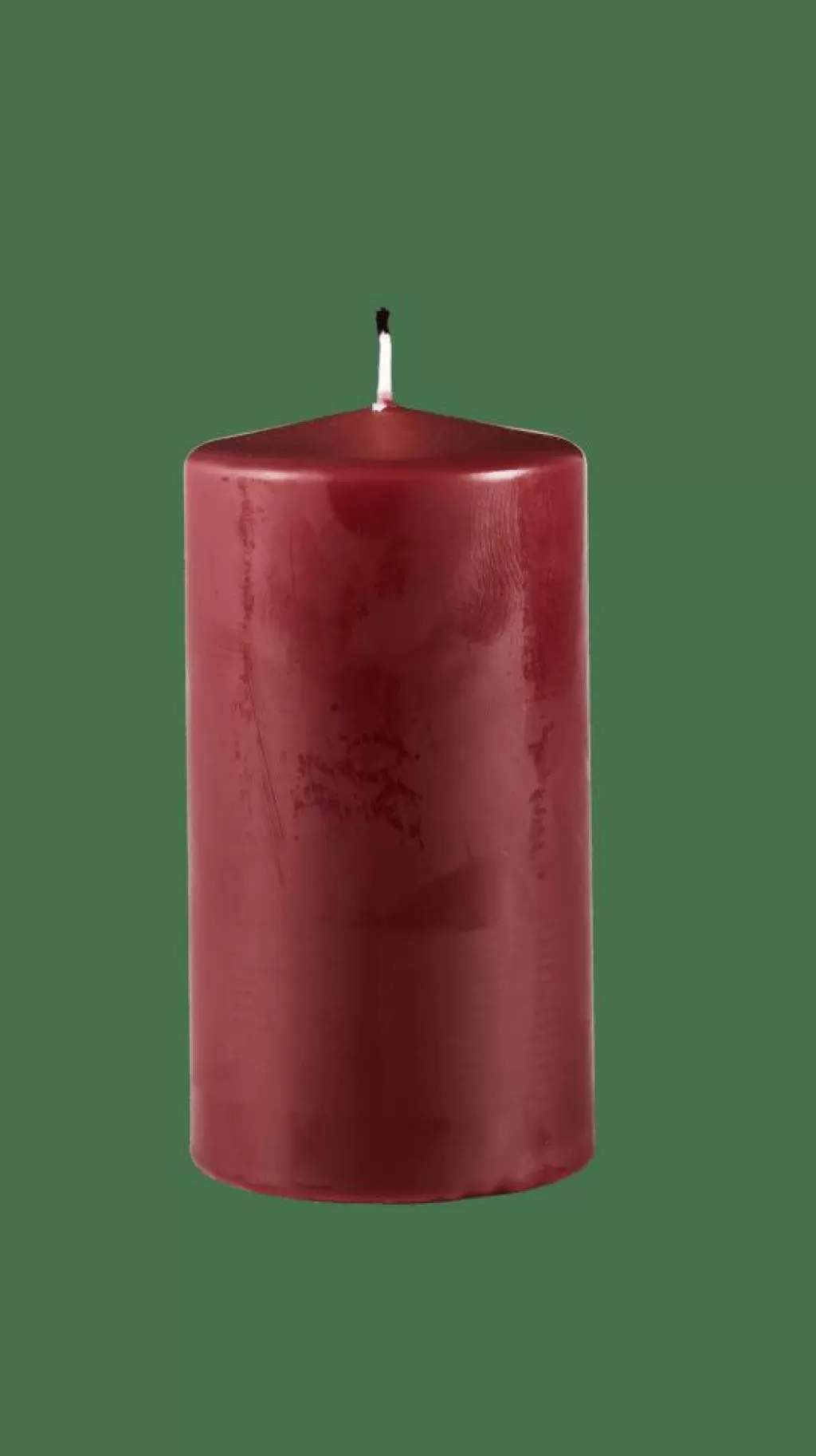 Hot PURE Vela Cilíndrica Rojo Oscuro Velas