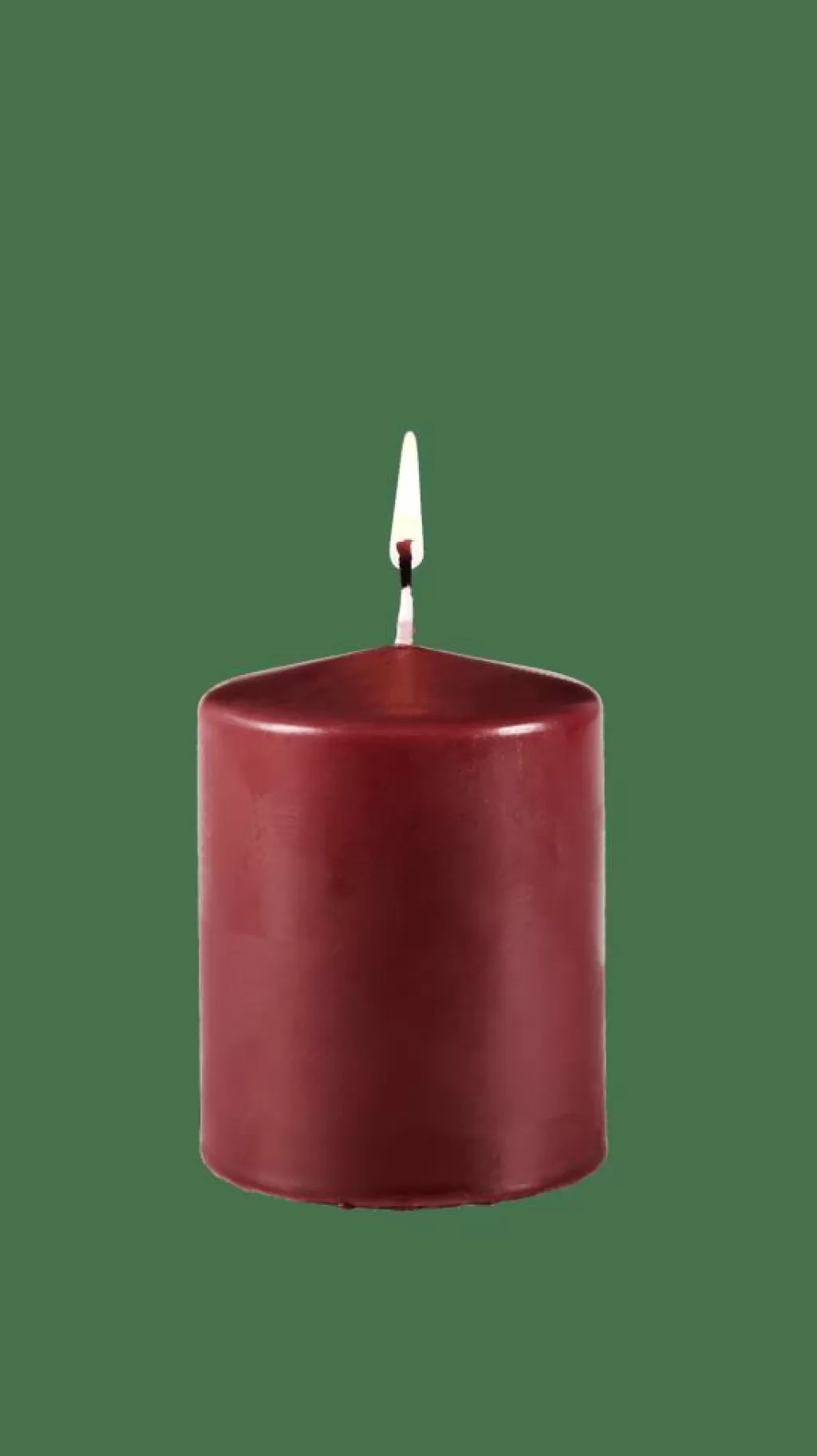Hot PURE Vela Cilíndrica Rojo Oscuro Velas