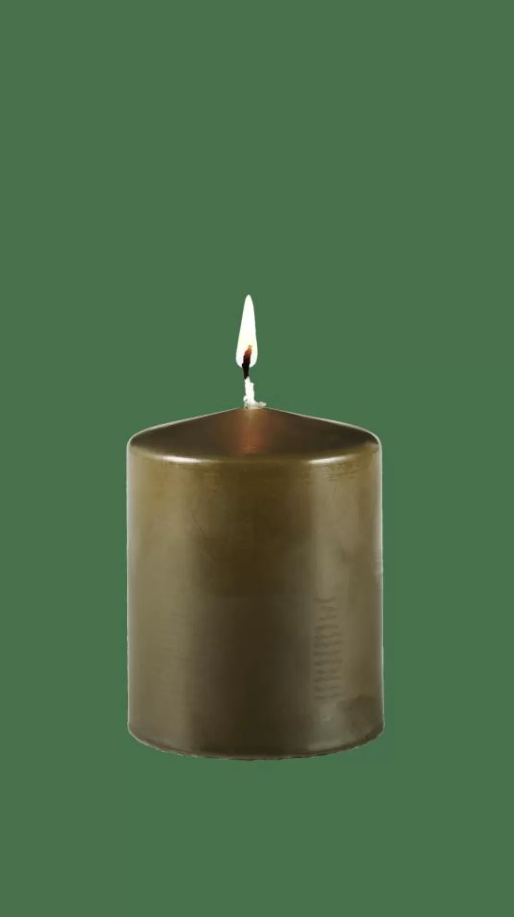 Fashion PURE Vela Cilíndrica Verde Velas