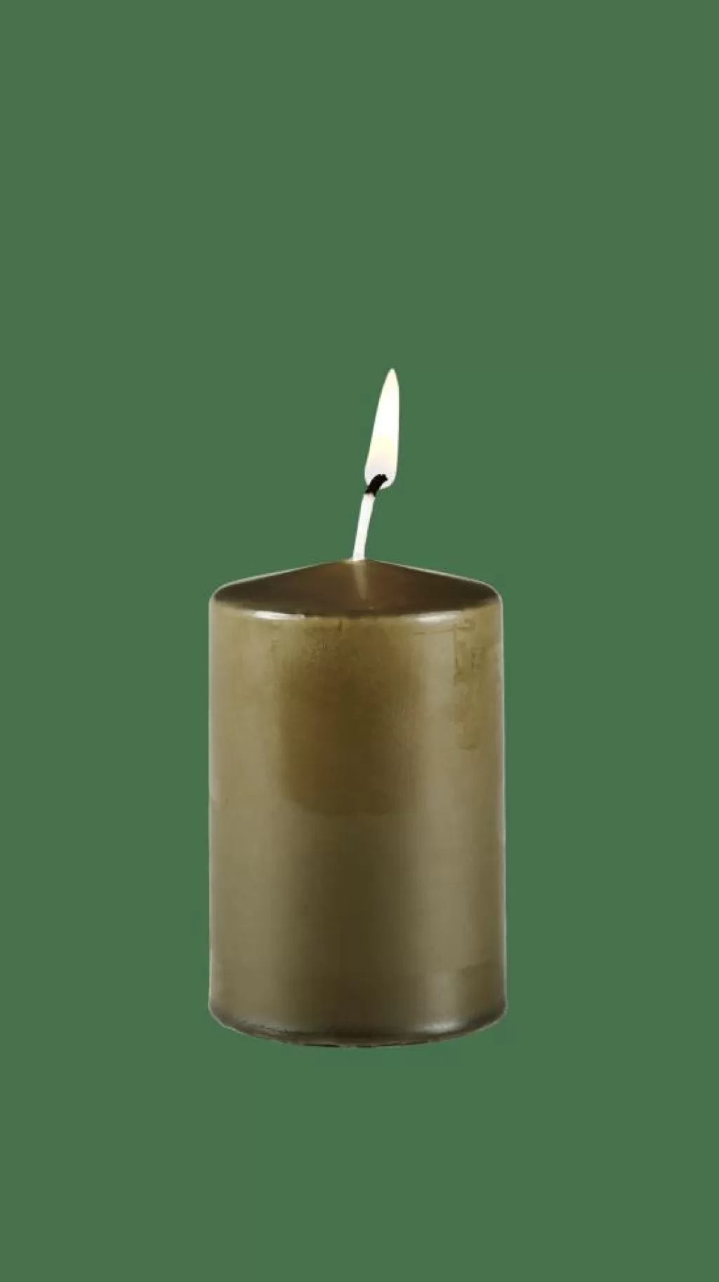 Fashion PURE Vela Cilíndrica Verde Velas