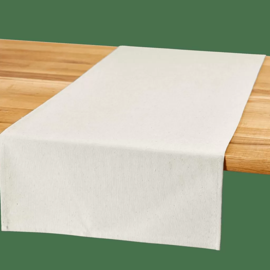 Hot RECYCLE Camino De Mesa Blanco Apagado Manteles