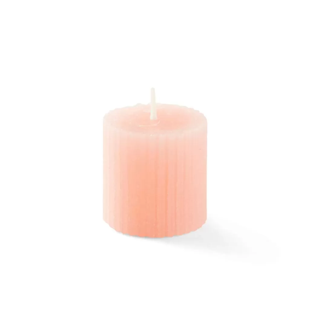 Cheap RUSTIC Vela Estriada Naranja Velas